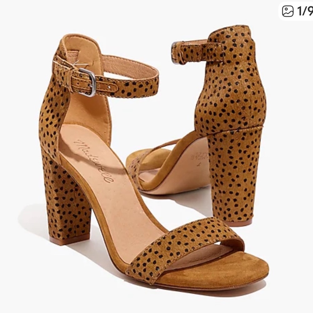 Madewell the Brooke ankle strap heels size 7.5